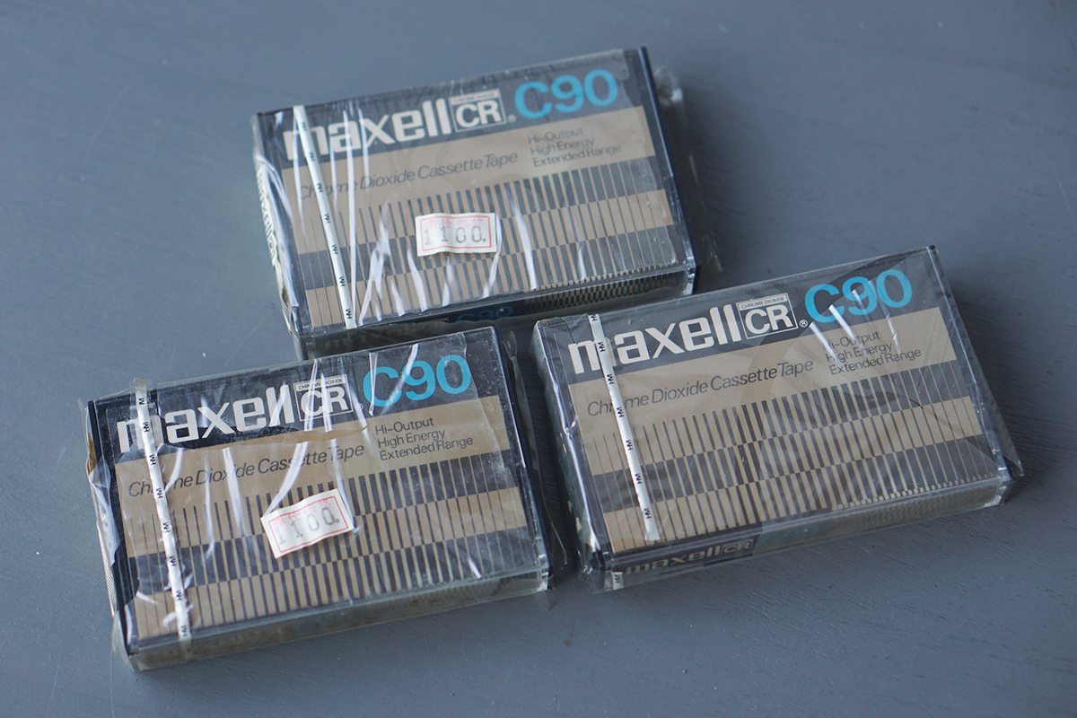 maxell/マクセル CHROME DIOXIDE CR C90 ハイポジ カセットテープ 未使用品 シュリンク包装劣化 3本 [TYPE II][CrO2][HIGH][同梱可]_画像3