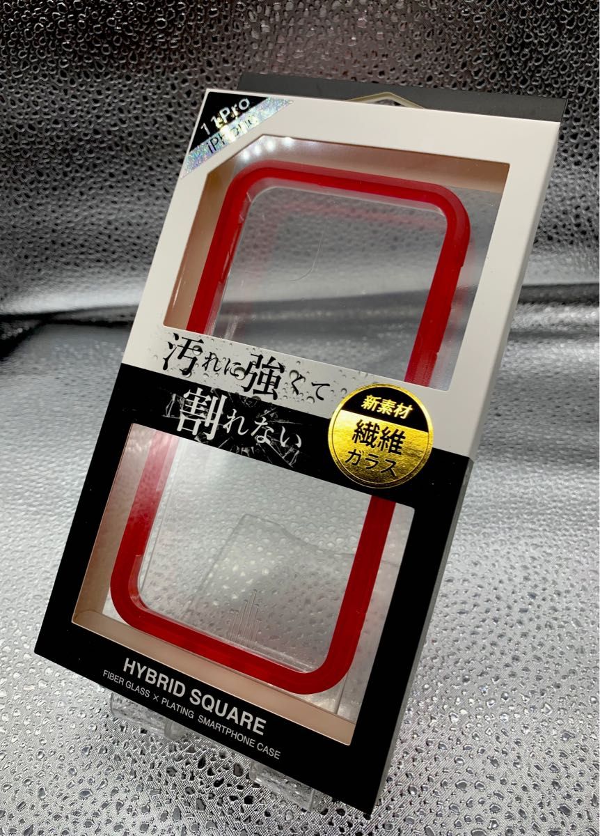 iPhone11pro用HYBRID SQUARE FIBER GLASSケース