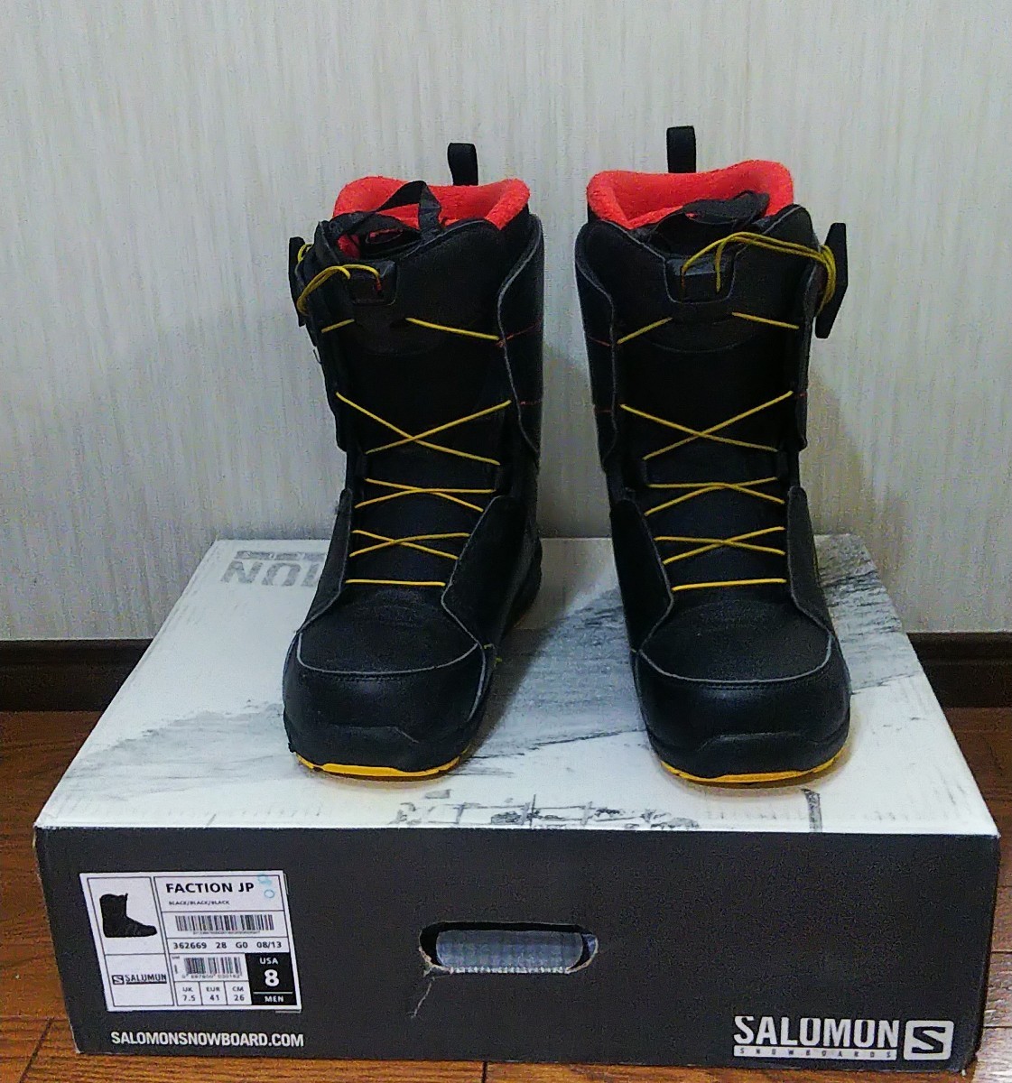 SALOMON FACTION JP 26 スノーボード ブーツ WIDE_画像1