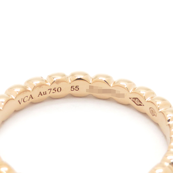  Van Cleef Arpels ring ring perrelet rose Gold K18PG VCARN9PB55 pink gold 750PG 18 gold #55(JP15)