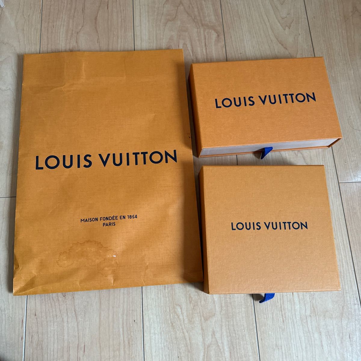 LOUIS VUITTON ルイヴィトン 紙袋 空箱 オレンジ BOX ボックス_画像1