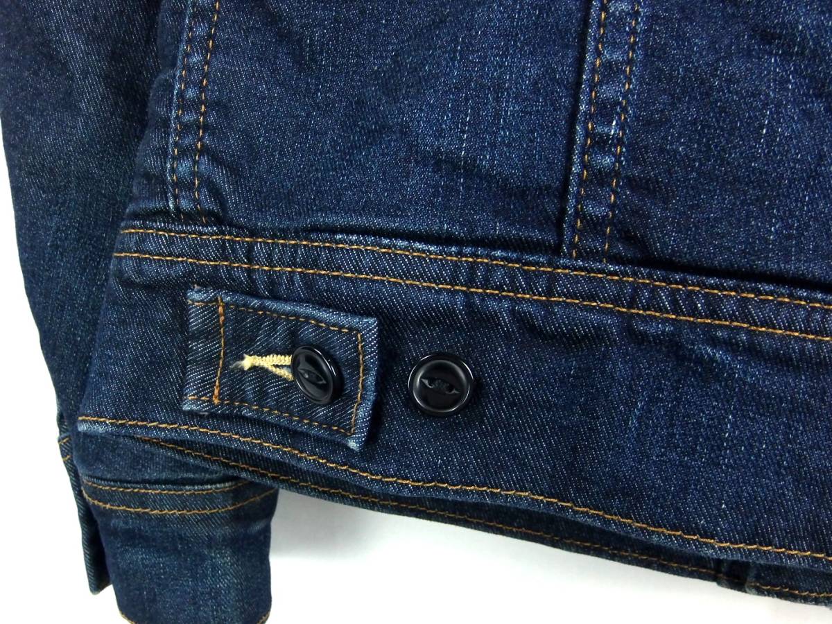 ■Lee リー / STRETCH DENIM STORM RIDER / LM0390 / メンズ / インディゴ 濃紺 / ストームライダー ストレッチ デニムジャケットsize S_画像9