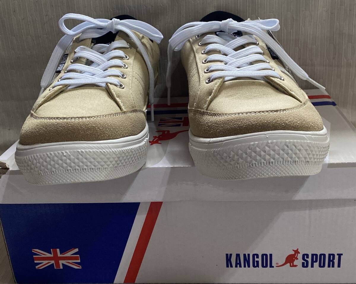  casual shoes 26cm KANGOL/ Kangol light weight beige group color himo aperture stop uo- King shoes also ^V unused goods 