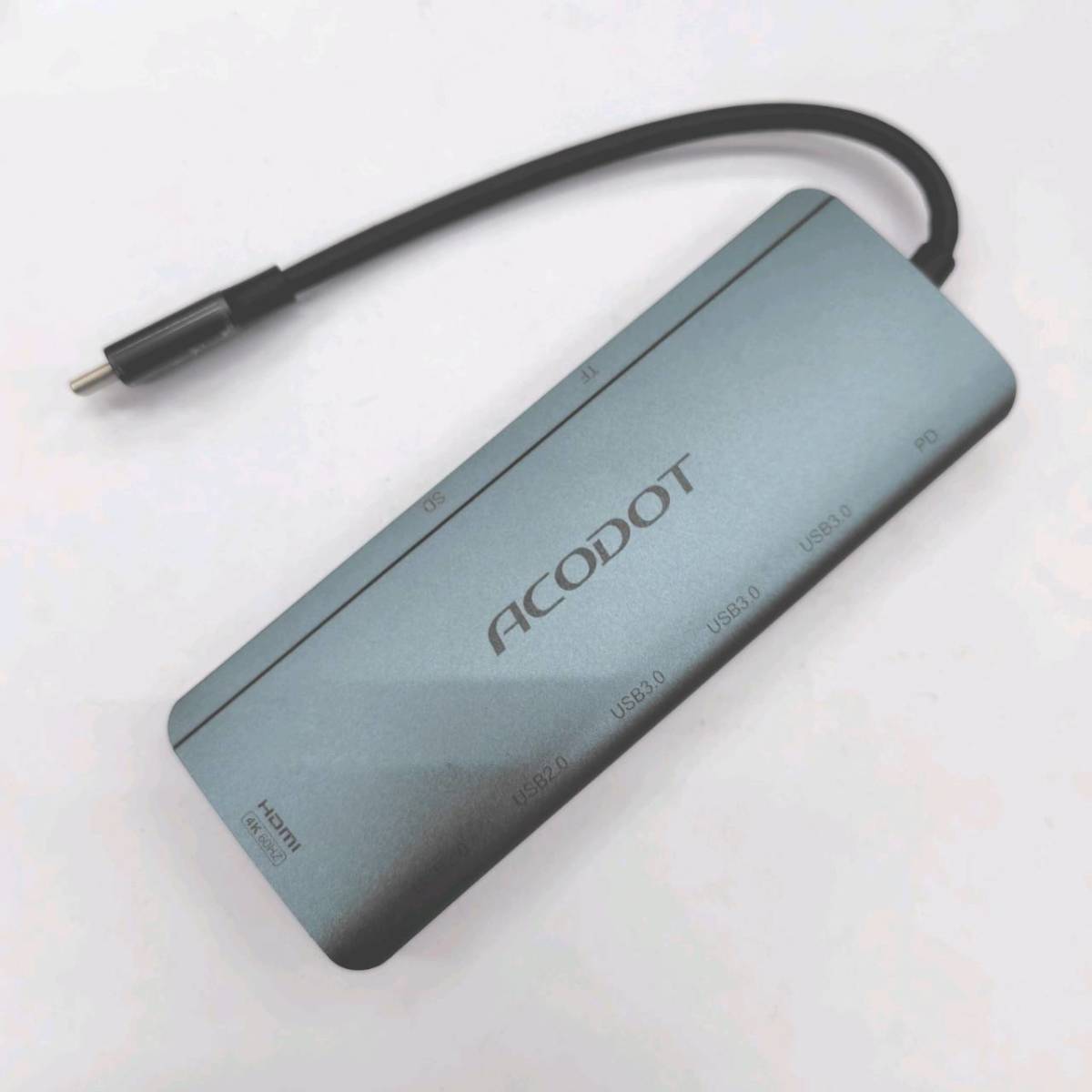 ★【在庫処分価格】Acodot USB Cハブ 9-IN-1 USB ハブ Type-C　SD/TFカードリーダー 付き タイプC アダプター ☆C02-145a_画像2