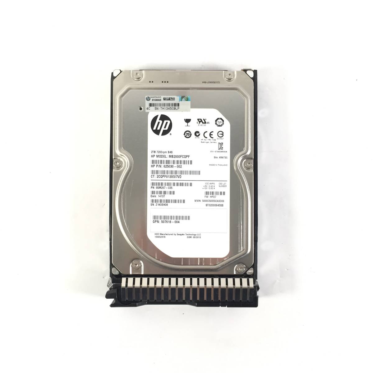 K6020670 HP 2TB SAS 7.2K 3.5 -inch G8 mounter HDD 1 point [ used operation goods ]