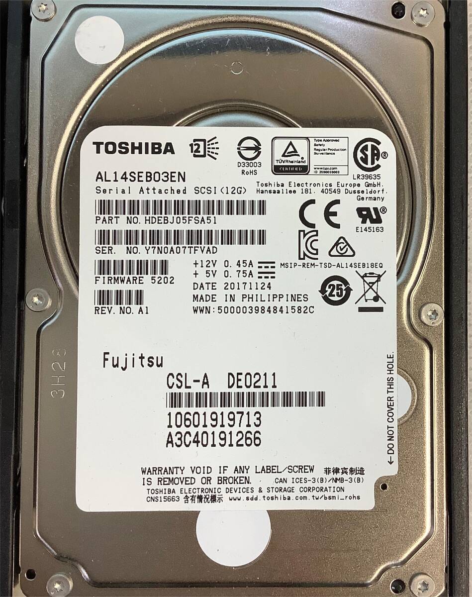 K6021473 TOSHIBA 300GB SAS 10K 2.5 -inch HDD 4 point [ used operation goods ]