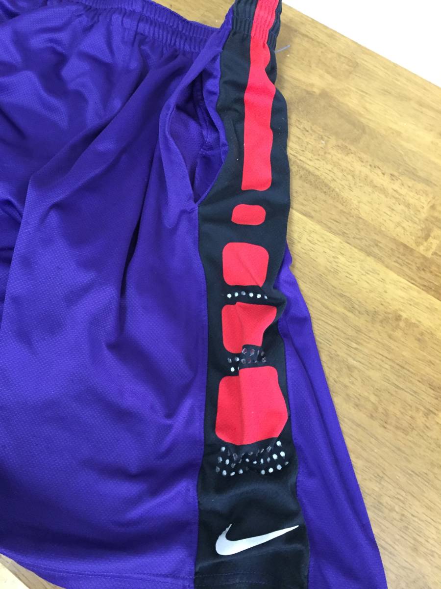 NIKE ELITE DRI-FIT Shorts purple series M USED with pocket ba Span Junk 