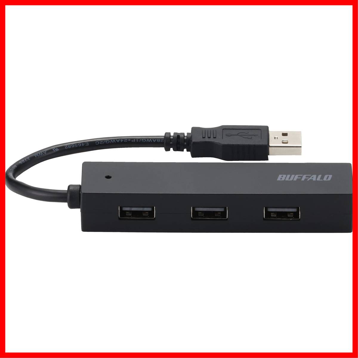 【新着商品】BUFFALO バッファロー USB ハブ USB2.0 バスパワー 4ポート ブラック BSH4U25BK【Wind_画像2
