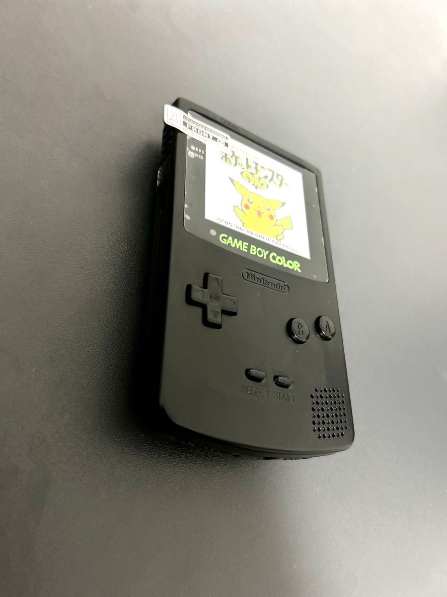 ゲームボーイカラー　IPS液晶　大画面2.6インチ GBA GBC ブラック