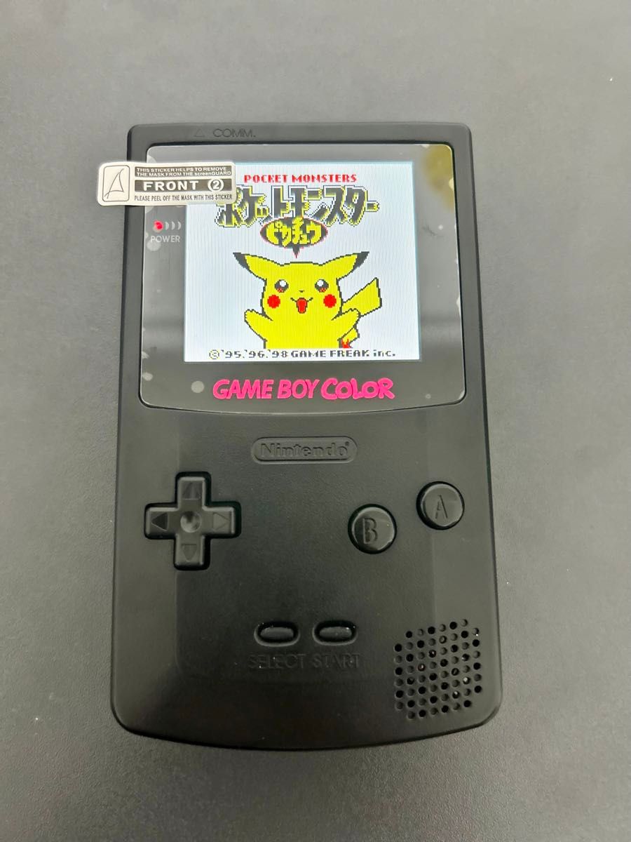 ゲームボーイカラー　IPS液晶　大画面2.6インチ GBA GBC ブラック