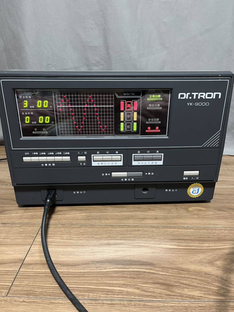 .TRON YK-9000 ドクタートロン 家庭用電位治療器 通電確認済 専用カバー付_画像1