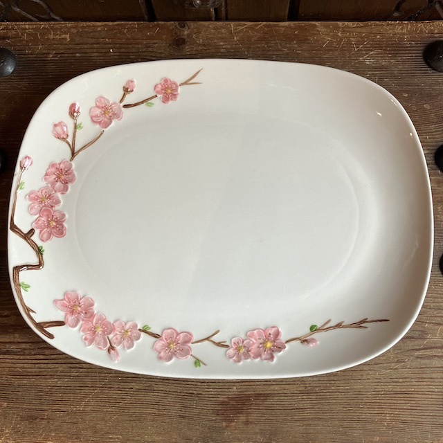 metlox poppy trail peach blossom プレート お皿 ヴィンテージ 1952年 USA カリフォルニア陶器 ポピートレイル ミッドセンチュリー_画像2