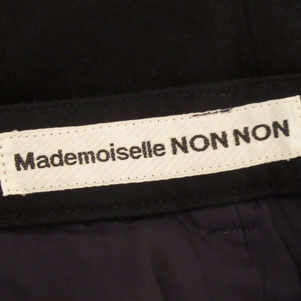 #wnc マドモアゼルノンノン MademoiselleNONNON パンツ 42 黒 スラックス センタープレス 日本製 レディース [861597]_画像7