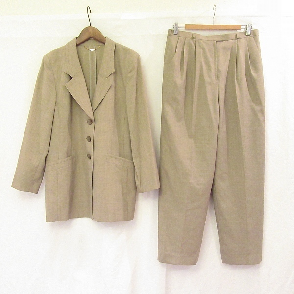 #anc レリアン Leilian パンツスーツ ツーピース 15+ ドイツ製生地 大きいサイズ 日本製 美品 レディース [830498]