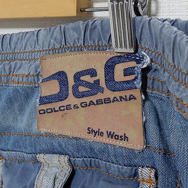 #ancti-&ji-D&G брюки Denim джинсы кнопка fly 26/40 синий серия мужской [834641]