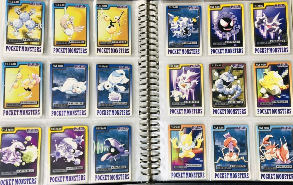 ポケモン カードダス 青版 全151種類 フルコンプ No.1〜151 Pokemon complete set Charizard card リザードン 1997年 バンプレスト N03_画像6