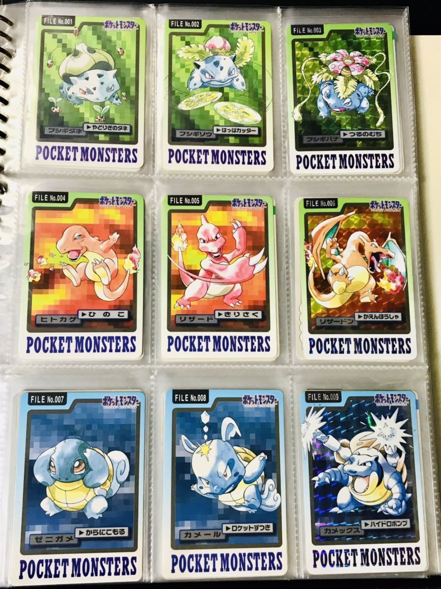 ポケモン カードダス 青版 全151種類 フルコンプ No.1〜151 Pokemon complete set Charizard card リザードン 1997年 バンプレスト N03_画像2