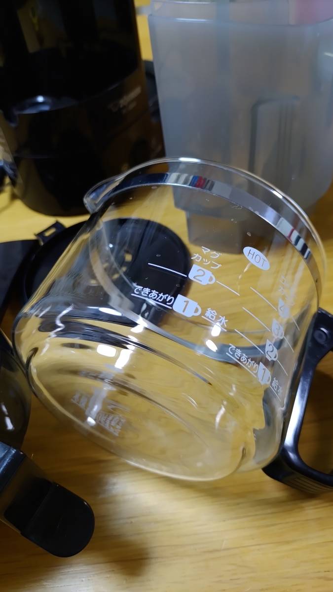 中古　ZOJIRUSHI　象印　コーヒーメーカー　ドリップ式　EC-GB40　ダークブラウン　4杯用　動作確認済み　掃除しました_画像2