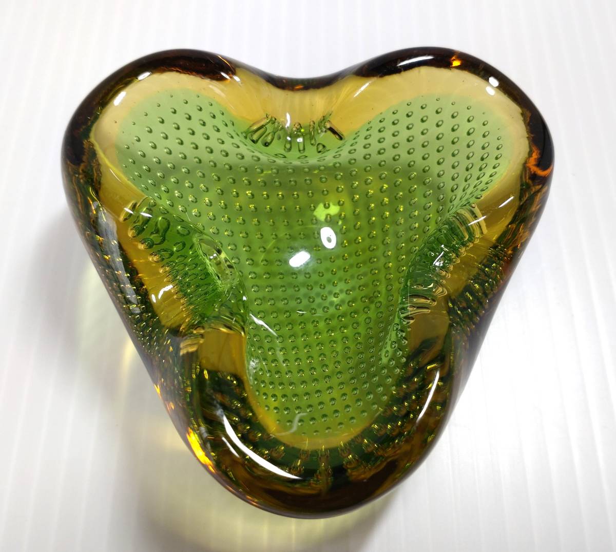 VINTAGE Murano Glass Ashtray ムラノ ガラス 灰皿 アッシュトレイ ビンテージ インテリア 小物入れ ミニサイズ ミッドセンチュリー_画像4