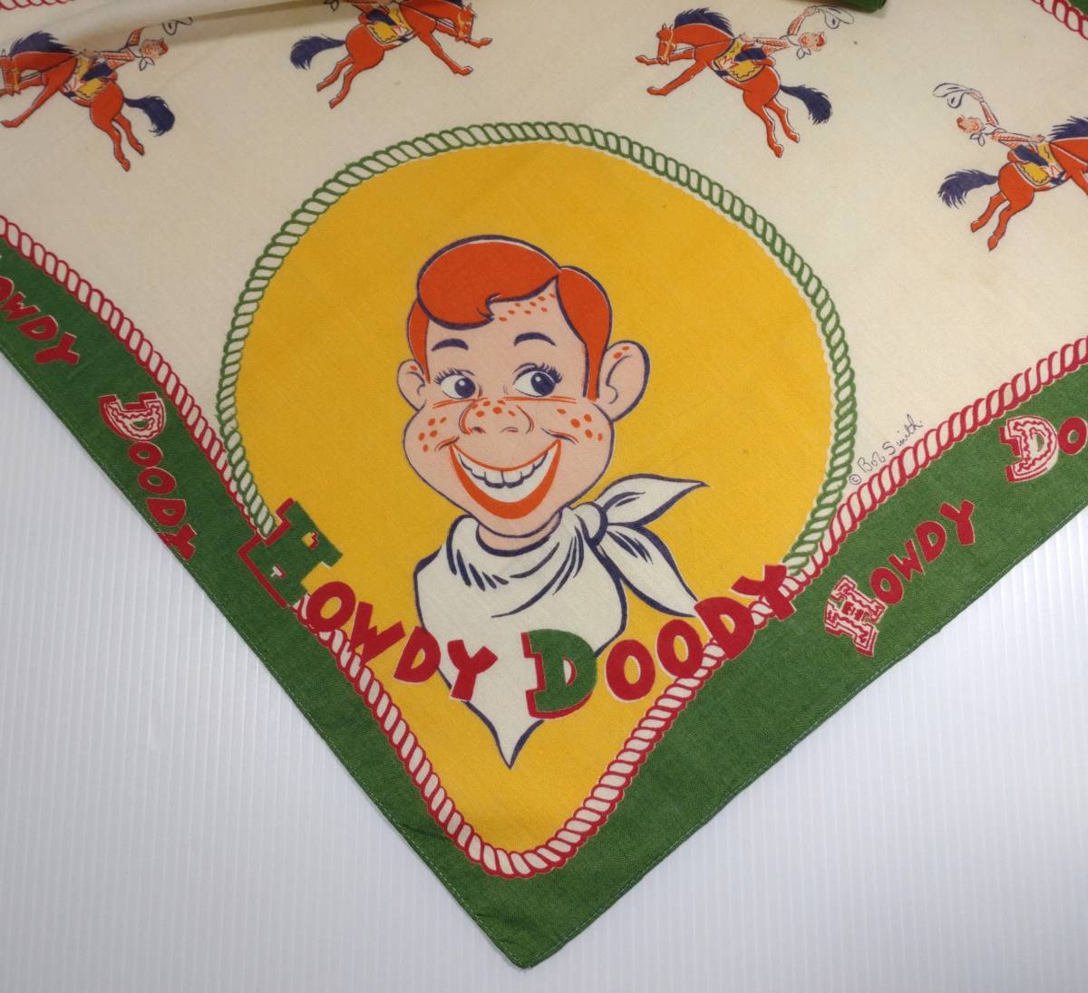 VINTAGE BANDANA Howdy Doody ハウディドゥディ バンダナ ビンテージ 50's_画像2