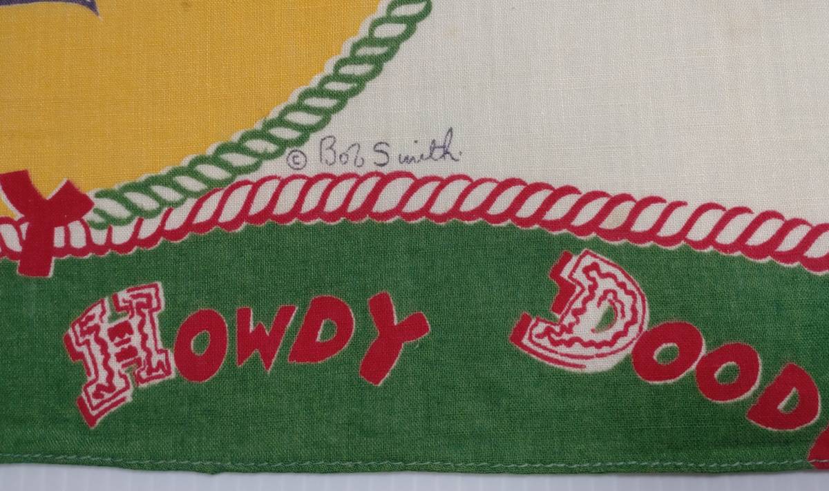 VINTAGE BANDANA Howdy Doody ハウディドゥディ バンダナ ビンテージ 50's_画像4