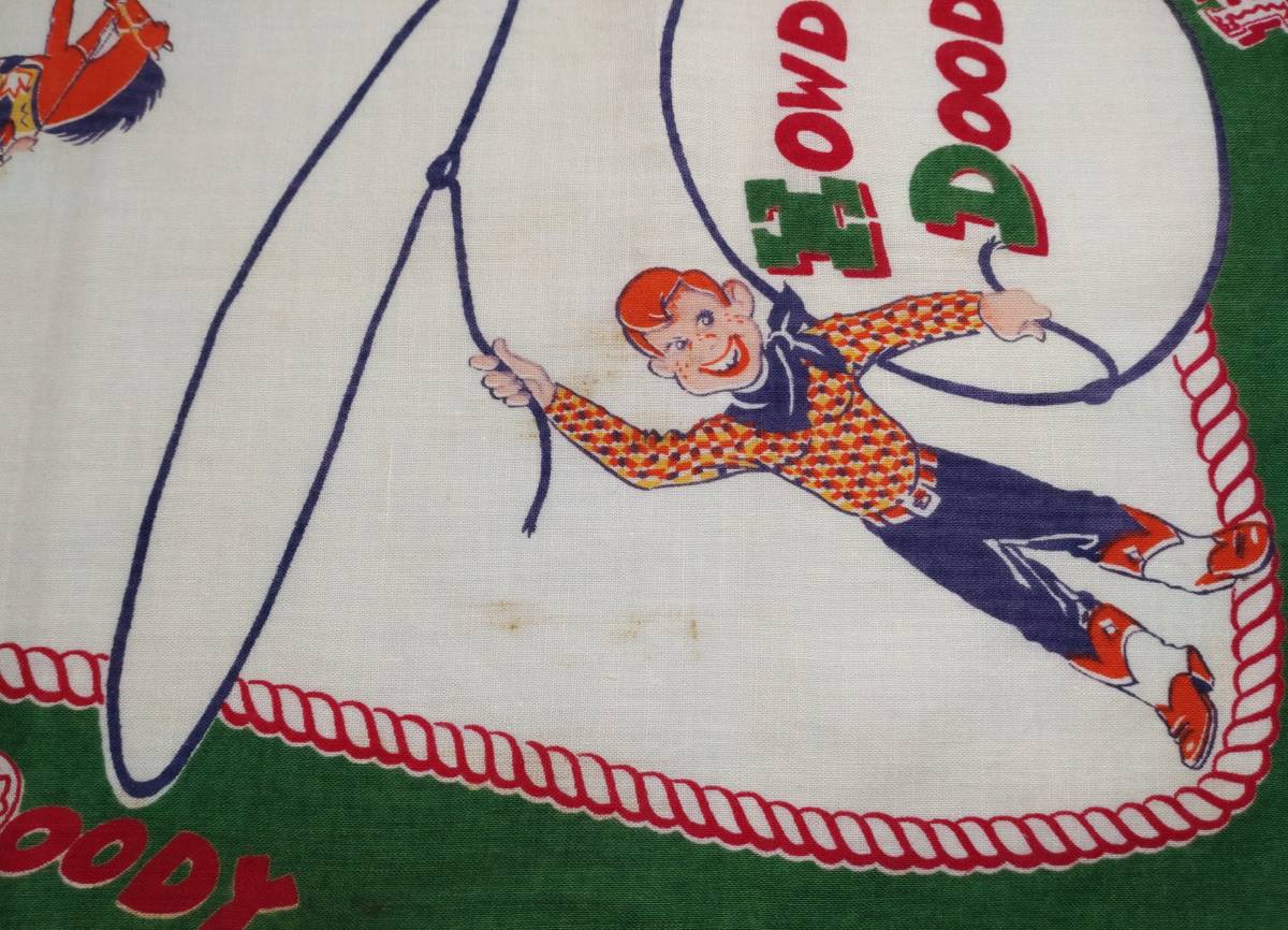 VINTAGE BANDANA Howdy Doody ハウディドゥディ バンダナ ビンテージ 50's_画像6