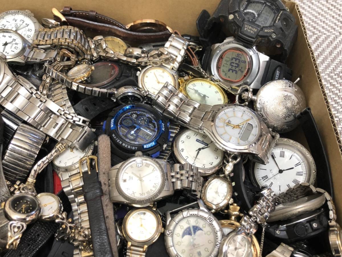 ジャンク 腕時計 300本以上 SEIKO CITIZEN CASIO セイコー シチズン カシオ ブランド まとめ売り 大量 まとめて 動作未確認品 (A)_画像3