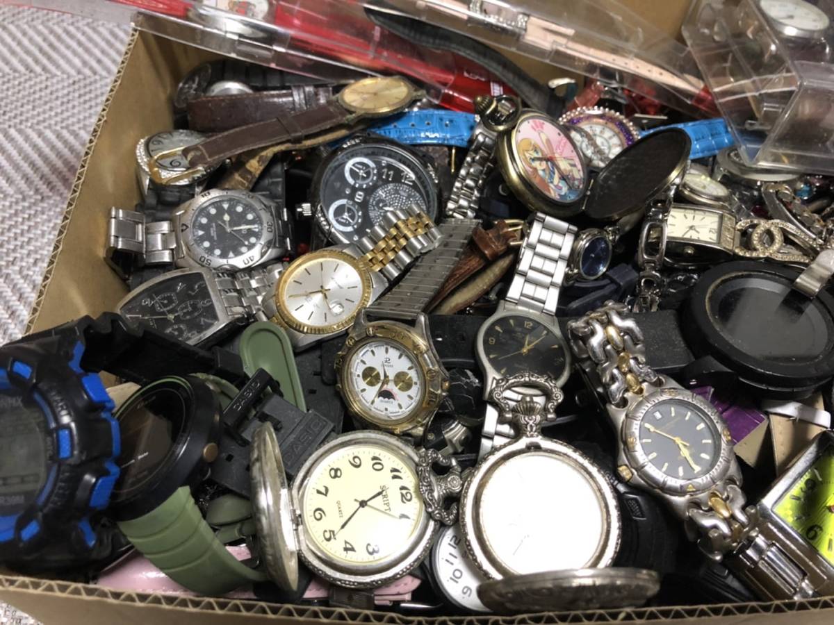 ジャンク 腕時計 250本以上 SEIKO CITIZEN CASIO セイコー シチズン カシオ ブランド まとめ売り 大量 まとめて 動作未確認品 (D)_画像5
