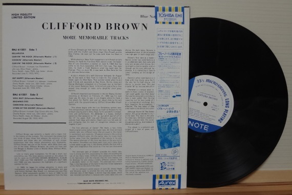 ◆Clifford Brown　◆モア・メモラブル・トラックス　東芝OtherSideシリーズ_画像2