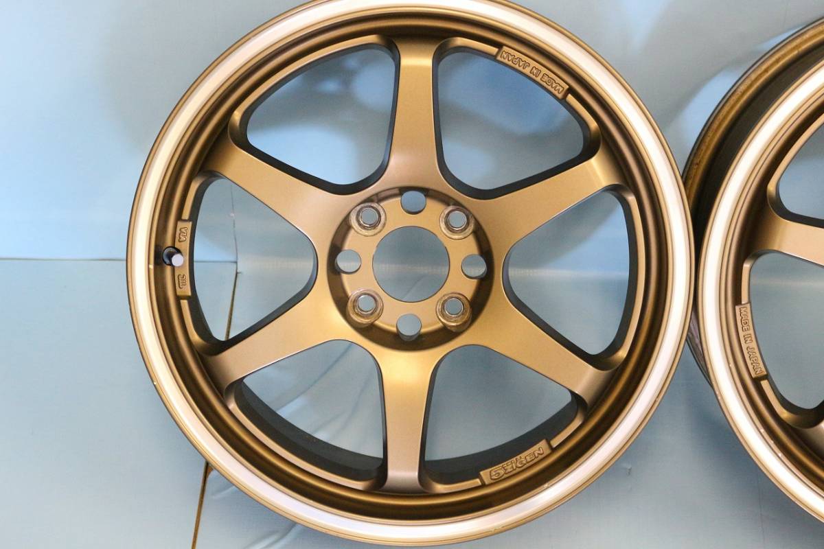 程度良好 5ZIGEN PRO RACER GN+ 16×7J PCD:100 4H オフセット+42 ブロンズ ロードスターにて使用 【500】_画像5