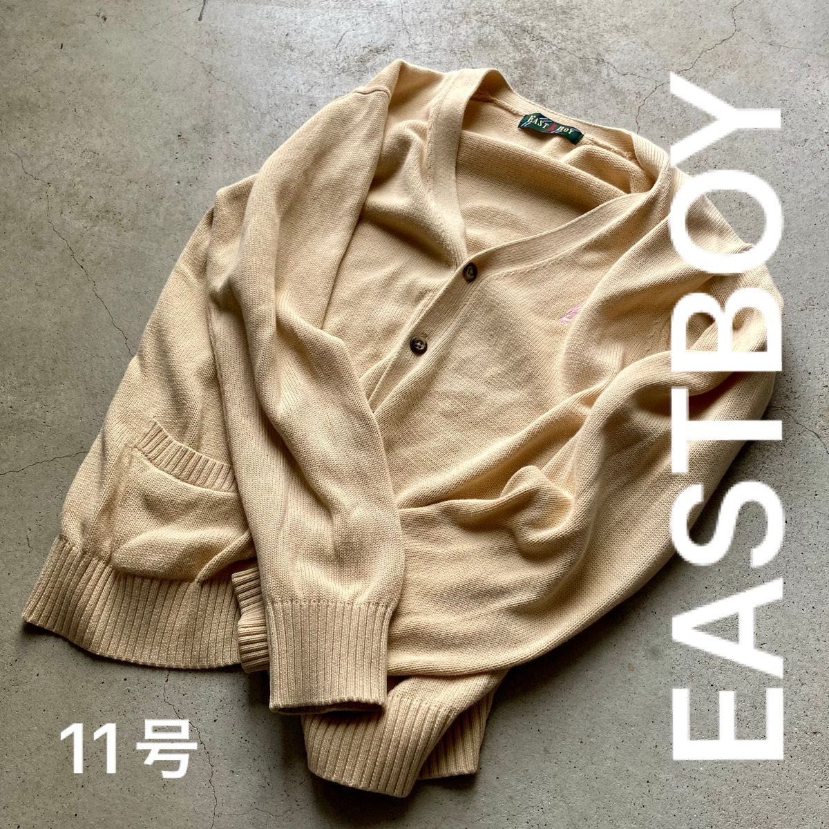 EASTBOY】イーストボーイ スクールニットカーディガン さくら EASTBOY】イーストボーイ スクールニットカーディガン さくら