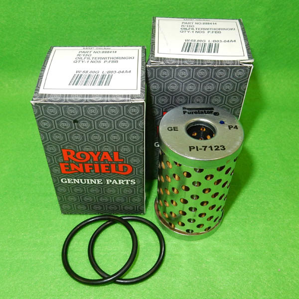 ロイヤルエンフィールド オイルフィルター エレメント 純正 888414 Royal Enfield Oil Filter Element Classic/Continental/GT/Bullet 500の画像5