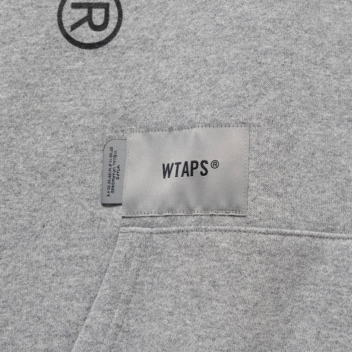 ★★新品未使用★★★★★ 国内正規品 タグ 袋 付属★ WTAPS SIGN HOODY COTTON (232ATDT-HPM01S)_画像5