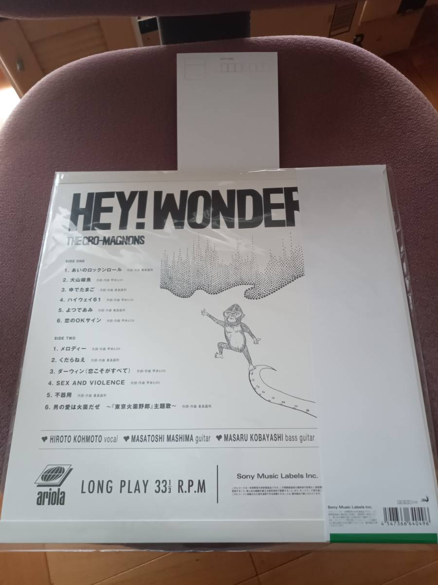 HEY! WONDER (完全生産限定盤) (アナログ) (特典オリジナルポストカード付) [Analog]ザ・クロマニヨンズ _画像2