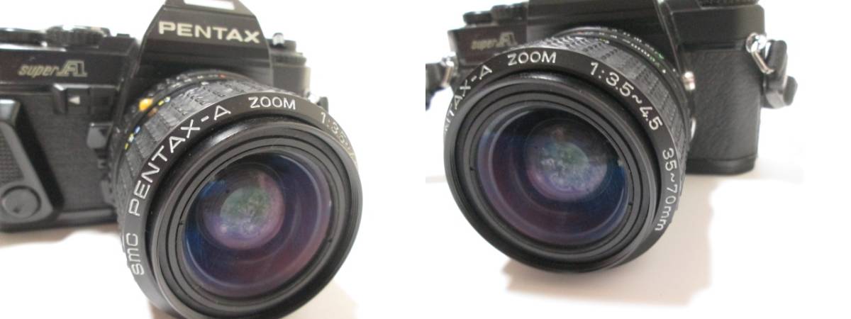 [Feb0 HN7107] PENTAX ペンタックス super A / smc PENTAX-A ZOOM 35-70mm f3.5-4.5 一眼レフフィルムカメラ 【シャッター× 動作未確認】_画像8