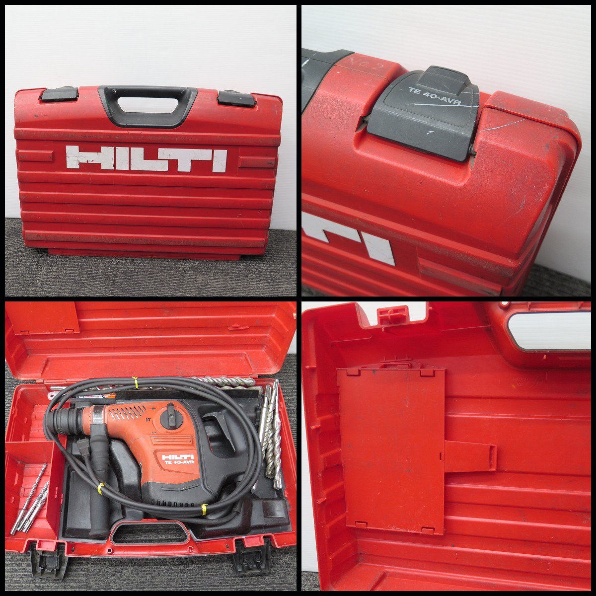 △B) HILTI/ヒルティ コンビハンマードリル TE40-AVR はつり/穴あけ/穿孔/コンクリート/工事現場_画像7