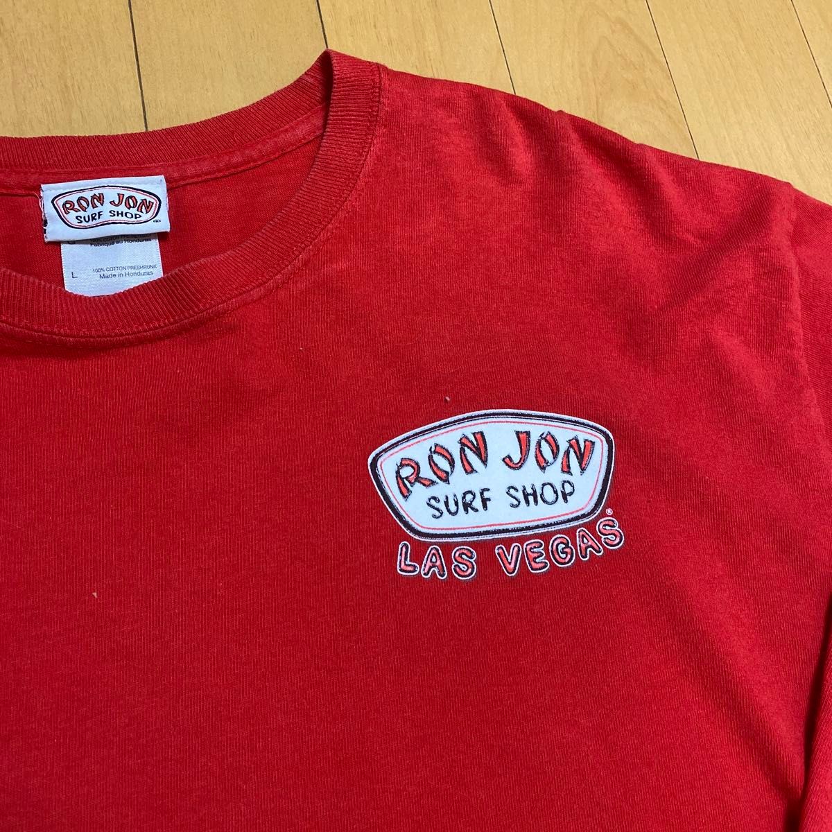 90s ロンジョン RON JON ラスベガス 長袖 Tシャツ Lサイズ バックプリント