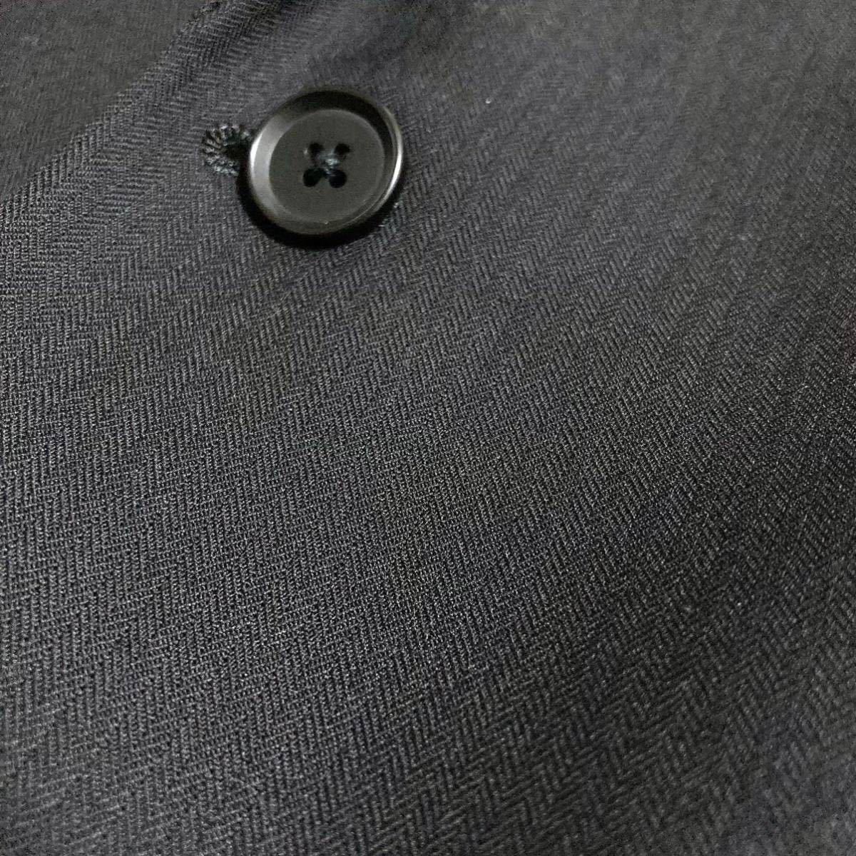 NICOLE ニコル スーツ セットアップ テーラードジャケット スラックス ウール ヘリンボーン ブラック 黒 48（Lサイズ）高級 お洒落◎極美品_画像5