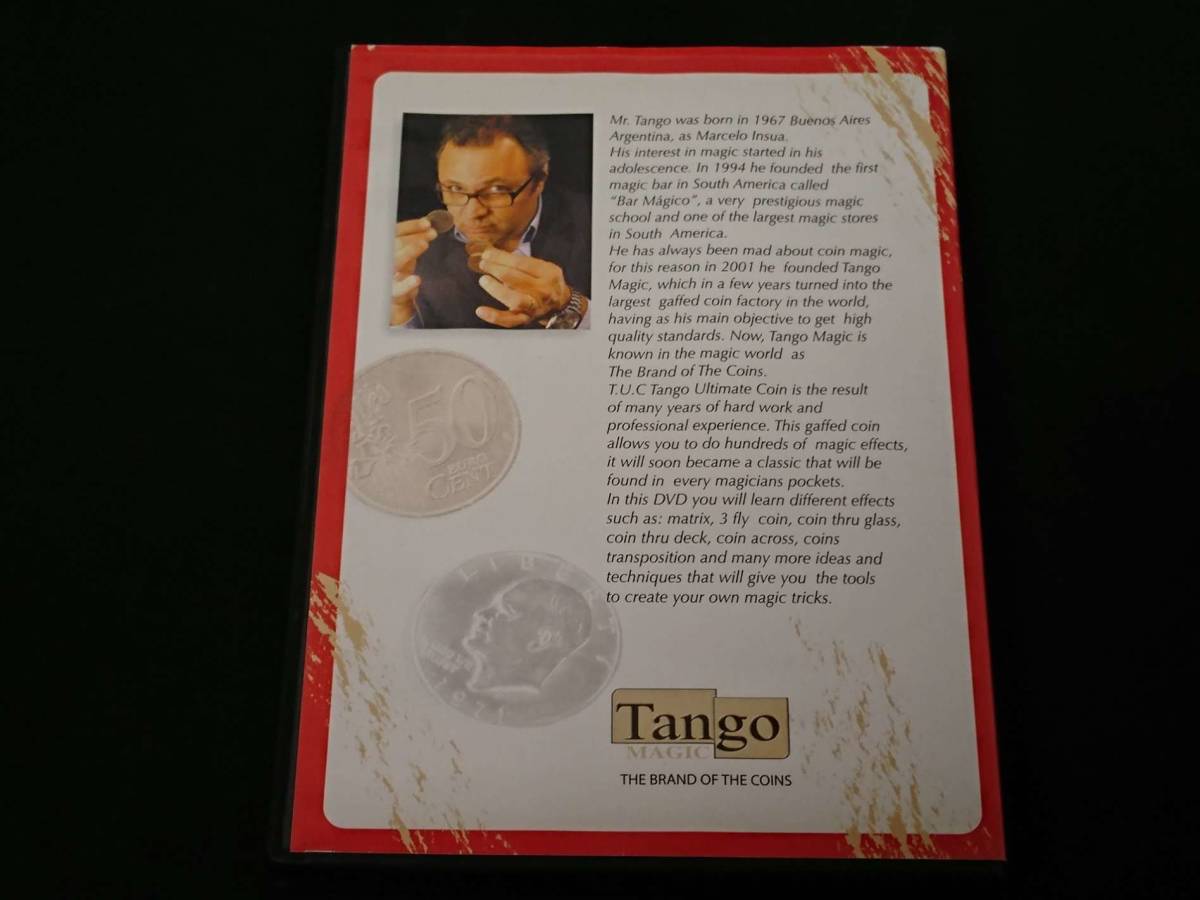 [D25]T.U.C TANGO ULTIMATE COIN японский язык дуть . изменение версия Mr.Tango монета DVD Magic фокус 