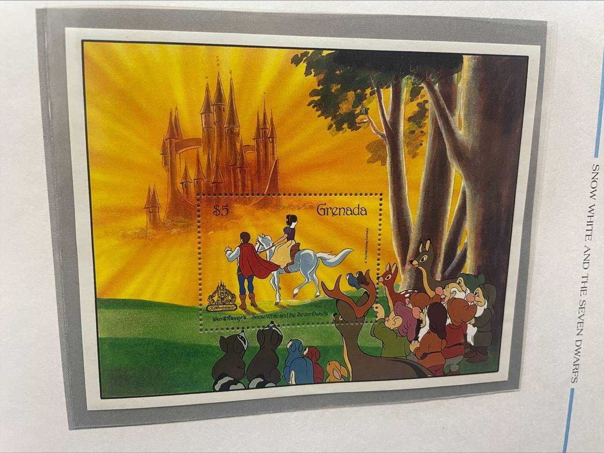 【K23】ディズニー切手　まとめ売り　ストックブック　 Disney 　美品　シンデレラ　白雪姫　眠れる森の美女　グレナダ　外国　海外　切手_画像10