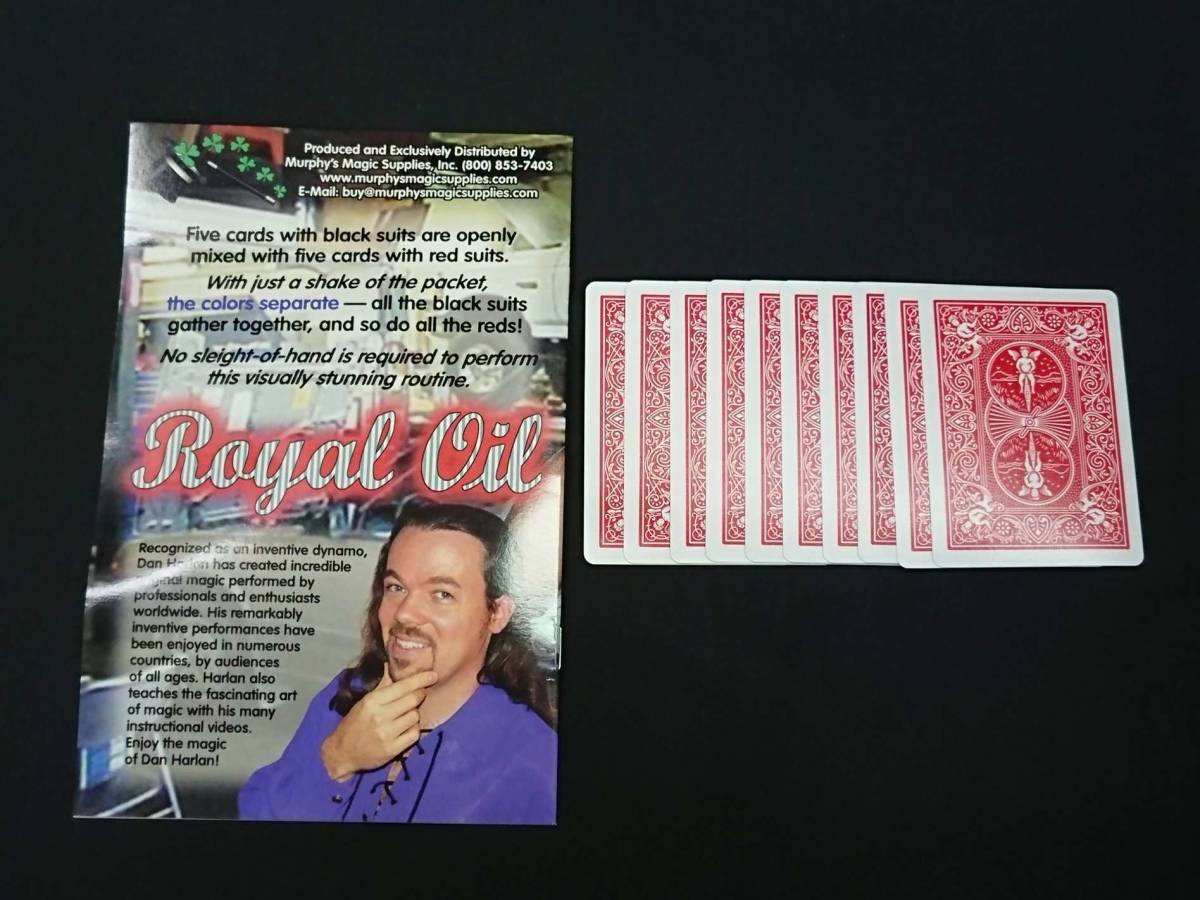 【M26】Royal Oil Dan Harlan カード トランプ ギミック DVD クロースアップ マジック 手品の画像2