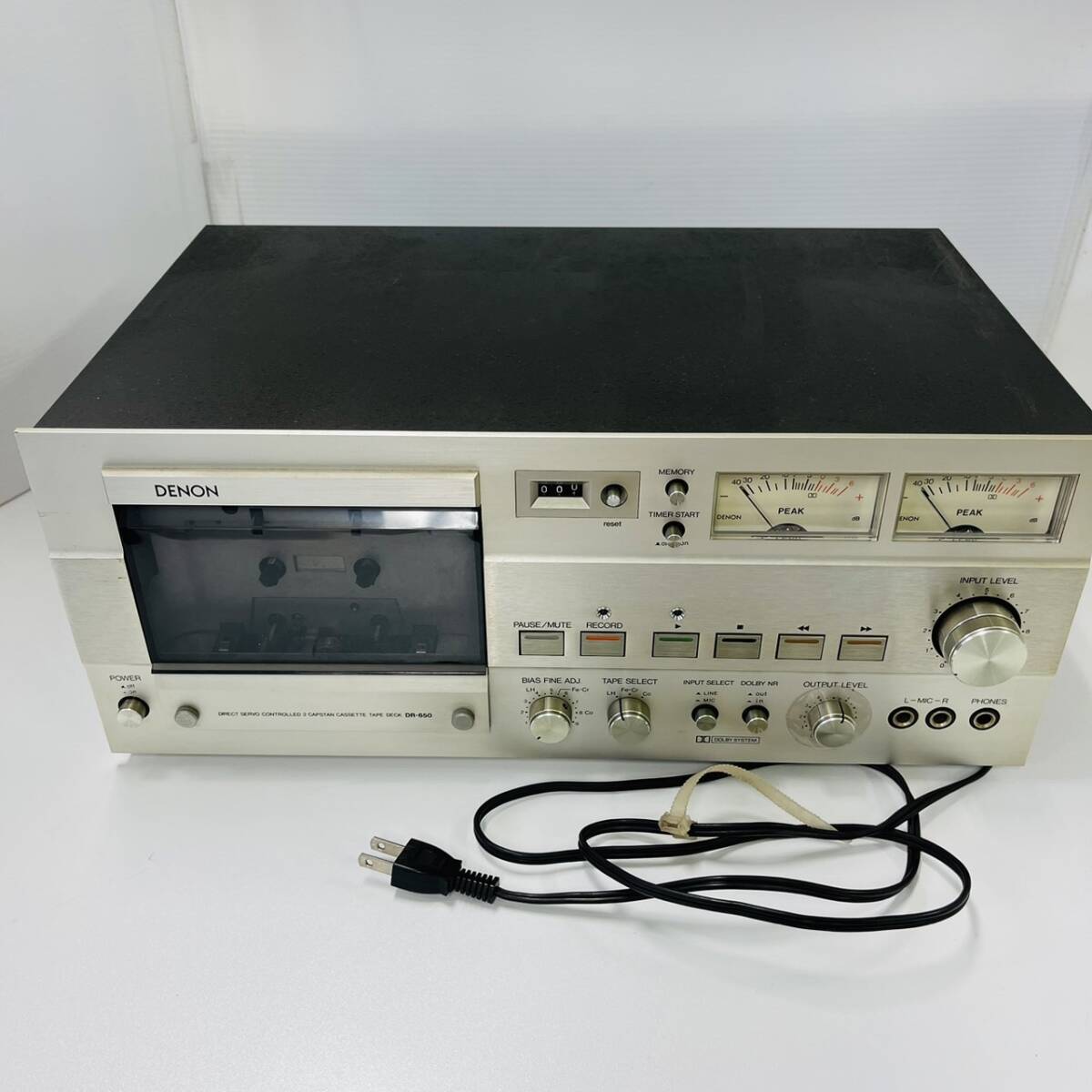 15017/ DENON DR-650 カセットデッキ オーディオ機器_画像1