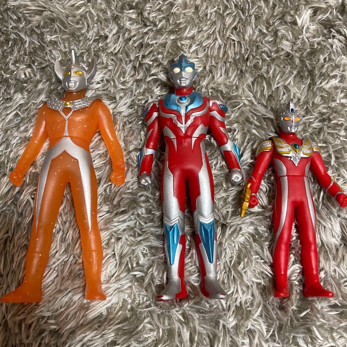 レア品　ソフビ ウルトラヒーローシリーズ 3体セット　ウルトラマンタロウ　円谷プロ　中古　ウルトラマンフェルティバル限定品