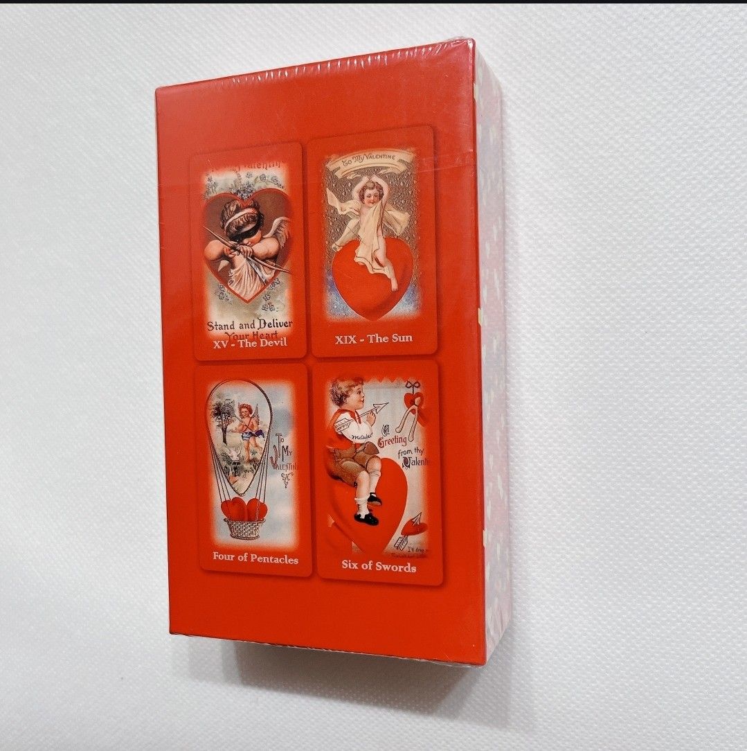 【希少】バレンタインデー　タロットカード　天使　カード　　ハート　赤　レッド