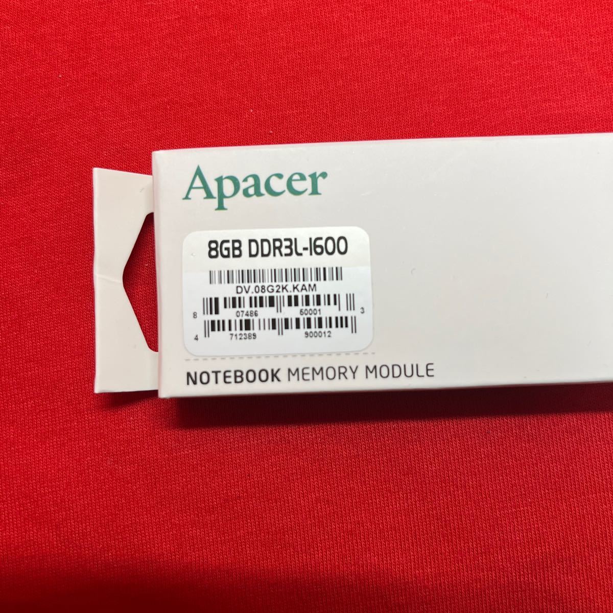 【新品/2枚】Apacer 8GB DDR3L-1600 PC3-12800 1.35V so-dimm ノートパソコン向けメモリ_画像2