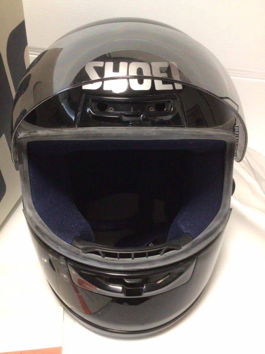 ★当時物/SHOEI/フルフェイスヘルメット/フルフェイス/バイク/二輪車/ヘルメット/XL/ガレージインテリア/検/Arai/旧車アクセサリー/走り屋_画像4