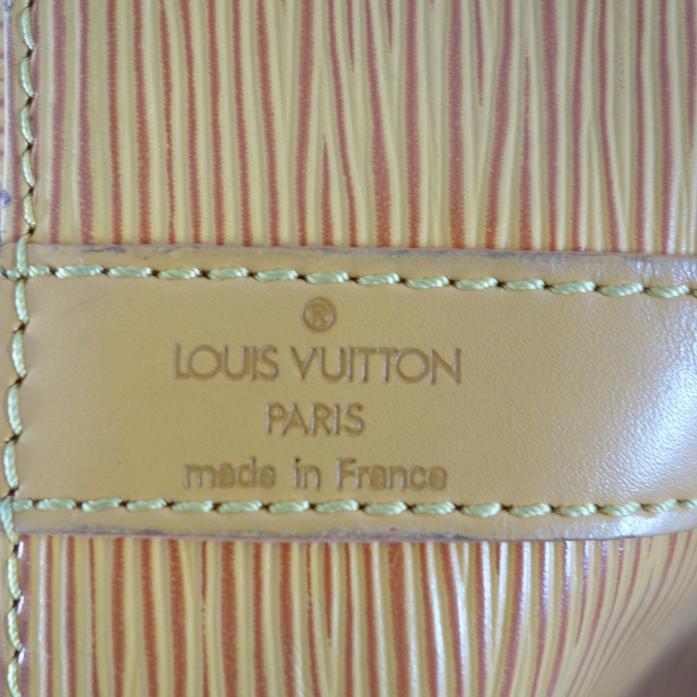 (中古)LOUIS VUITTON ルイ・ヴィトン プチノエ エピ タッシリイエロー ショルダーバッグ_画像9