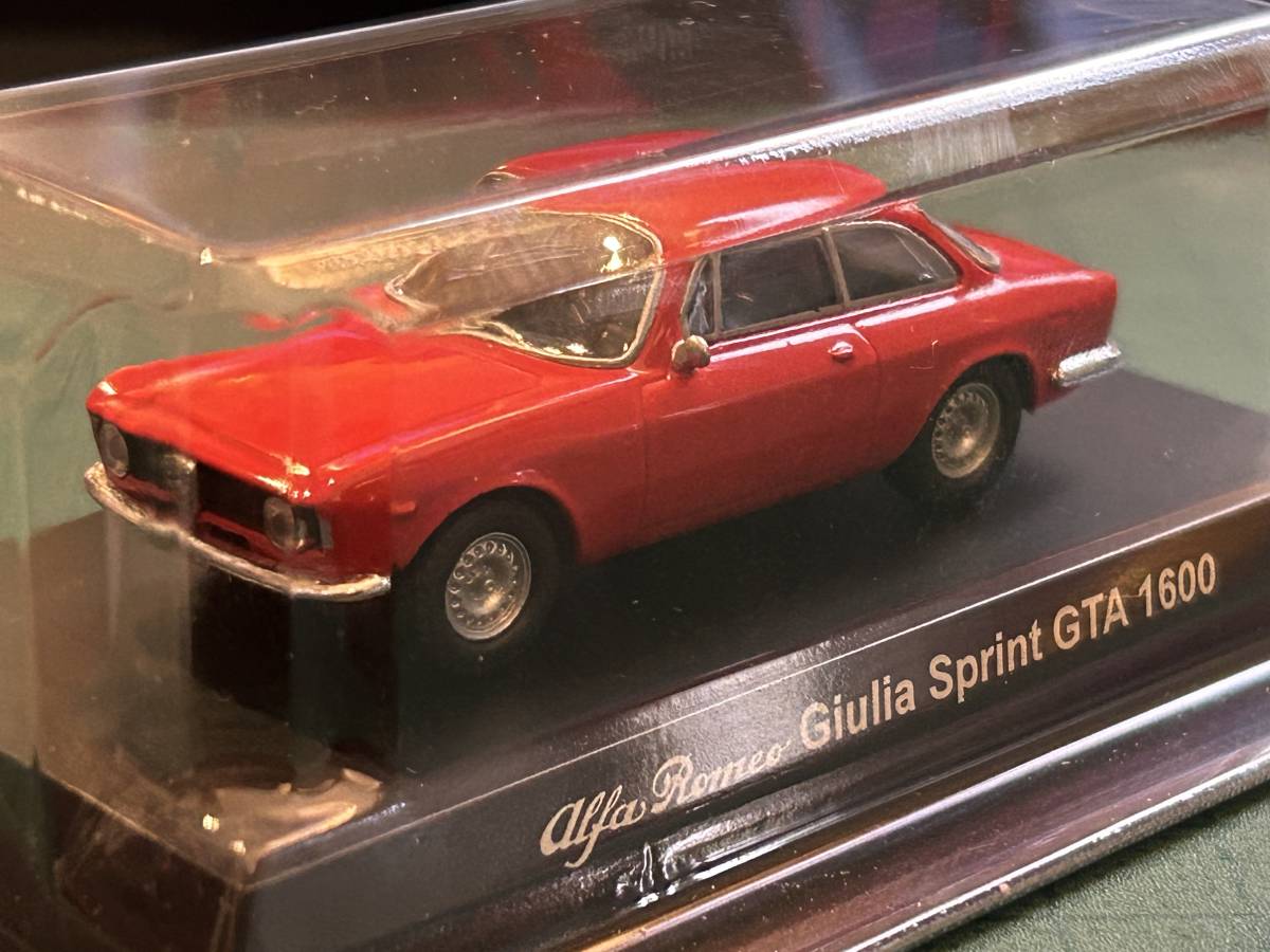 【貴重品・当時物】1/64 京商 アルファロメオ ミニカーコレクション Giulia Sprint GTA 1600 ジュリアスプリント レッド 赤 Alfa_画像2