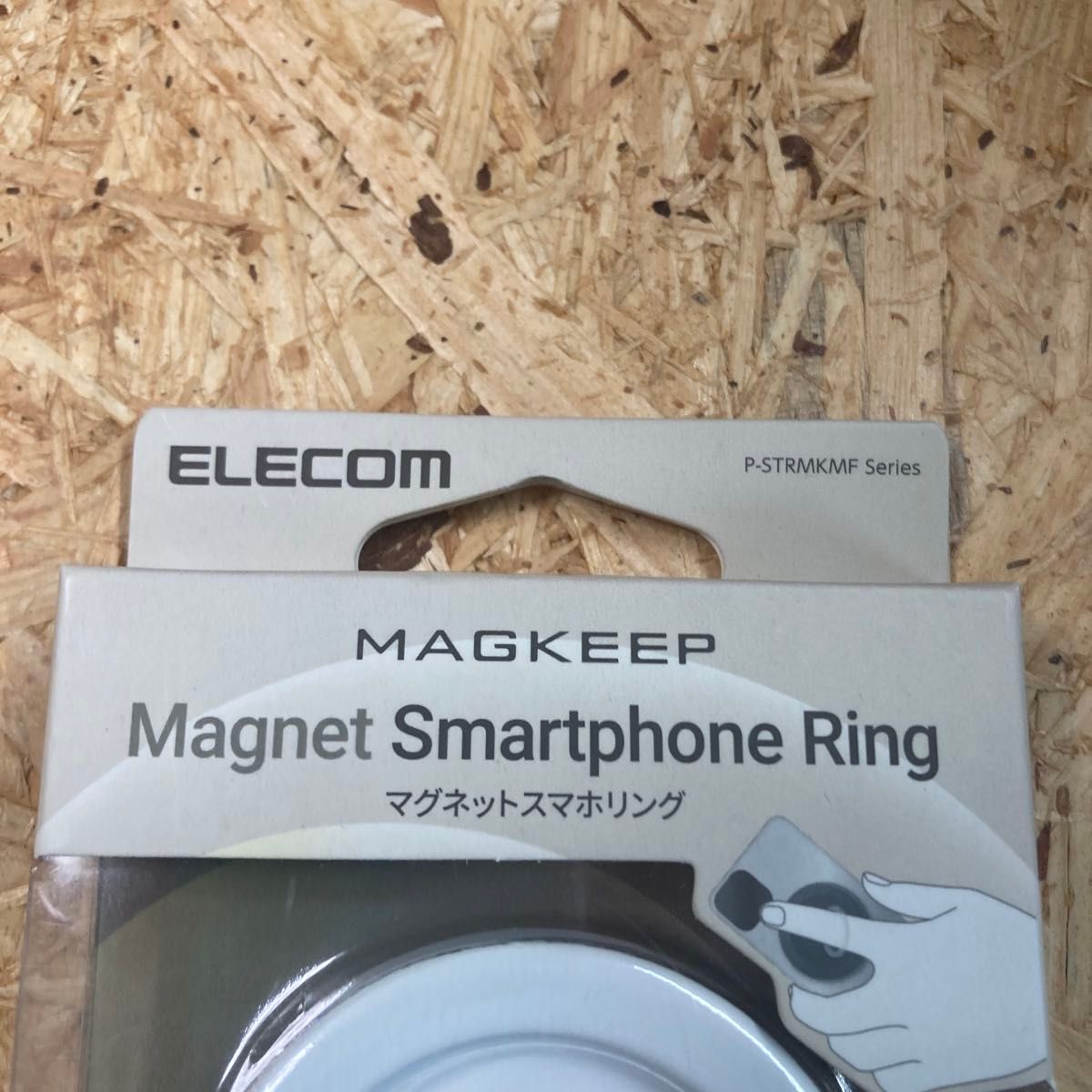 新品 エレコム スマホリング マグネット 落下防止 フラット Magsafe対応のiPhone用　MAGKEEPシリーズ ホワイト