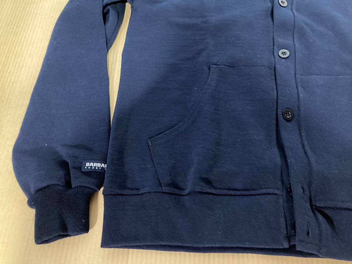 [ new goods unused ] bar ba Lien BARBARIAN Canada made 12 ounce he vi - weight cotton cardigan ( navy )L